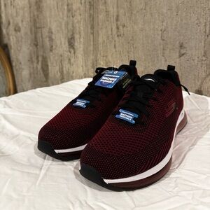 Skechers Burgundy and Black Athletic Shoes